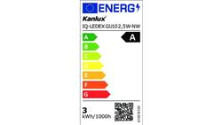 Żarówka LED GU10 IQ-LEDEX GU10 2,5W-NW 460lm 4000K barwa neutralna 5 lat Gwar. 33769-47051