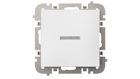 SANTRA łącznik zwierny światło bez ramki podtynkowy biały 4113-10-29717