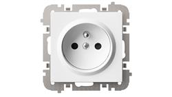 SANTRA gniazdo 2P+Z bez ramki podtynkowe biały 4133-10-42879