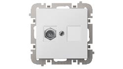 SANTRA gniazdo 1xTV typ FF bez ramki podtynkowe biały 4186-10-109