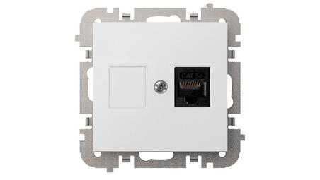 SANTRA gniazdo 1xkomputerowe RJ45 bez ramki podtynkowe biały 4148-10-34016