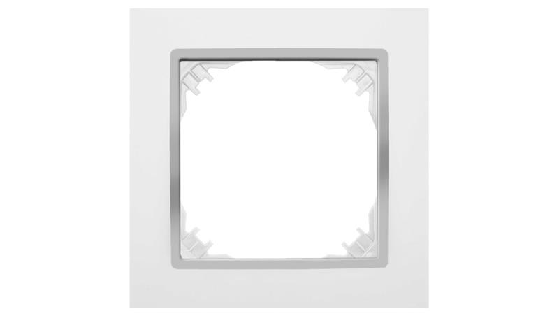 SANTRA ramka pojedyncza biały/chrom 4171-26-36839