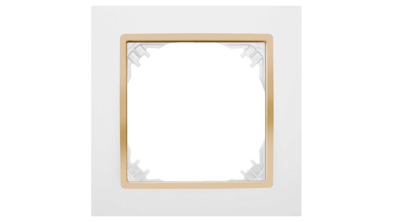SANTRA ramka pojedyncza biały/złoty 4171-27-36400