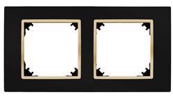 SANTRA ramka podwójna czarny/złoty 4172-47-36573