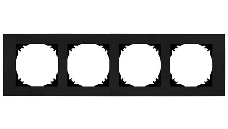 SANTRA ramka poczwórna czarny 4174-09-38833