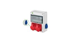 Rozdzielnica budowlana RS-10 10-mod. 2x2P+Z, 2x32A/5P, IP54 bez zabezpieczeń 6227-00-65819