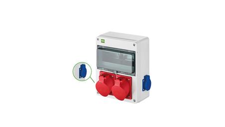 Rozdzielnica budowlana RS-10 10-mod. 2x2P+Z, 2x32A/5P, IP54 bez zabezpieczeń 6227-00-65819