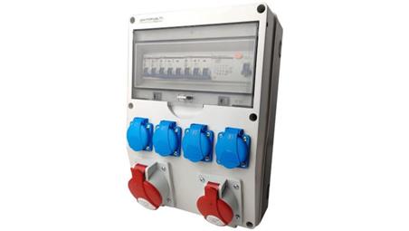 Rozdzielnica budowlana DV-S/FI 1x 32A 1x 16A 4x 230V IP44 DOKTORVOLT 9918-65873