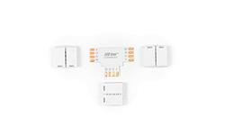 LED line łącznik do taśm LED CLICK CONNECTOR kątowy 10 mm 4 PIN Typ T RGB-59161