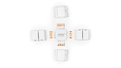 LED line łącznik do taśm LED CLICK CONNECTOR kątowy 10 mm 4 PIN Typ + RGB-59160