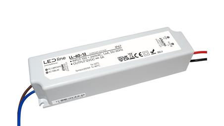 Zasilacz do taśm LED line PRIME 60-12 wodoszczelny IP67 12V 60W 5 lat gwar.-50949