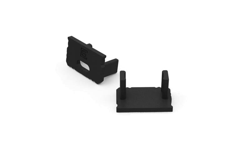 Zaślepka do profilu aluminiowego 10mm nawierzchniowego czarna 20szt-55825