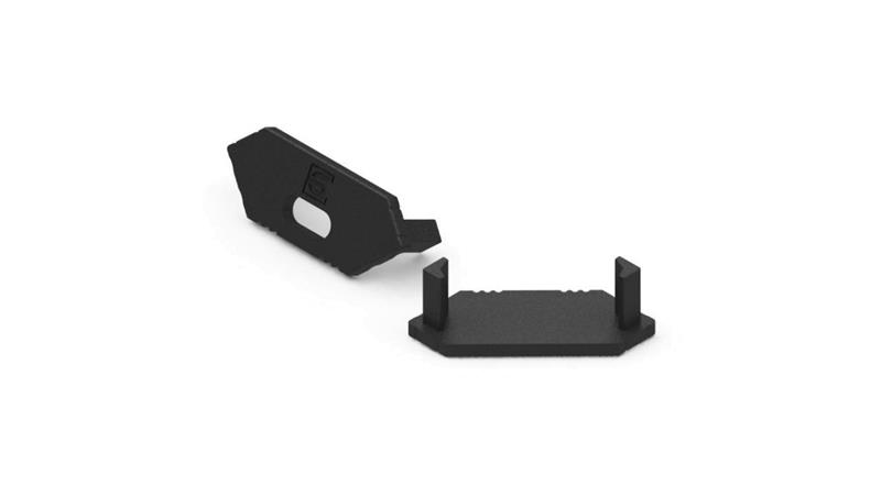 Zaślepka do profilu aluminiowego narożnego czarna 20szt-55832