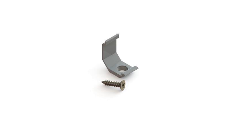 Uchwyt do profilu aluminiowego narożnego srebrny 10szt-55824
