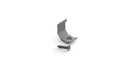 Uchwyt do profilu aluminiowego narożnego srebrny 10szt-55824