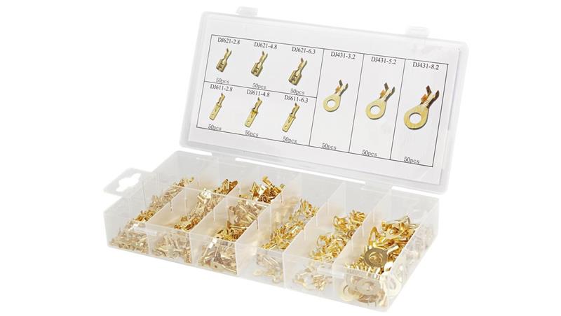 KONEKTORY ZESTAW KONEKTORÓW SAMOCHODOWYCH 450 SZT KNZ-BOX450-73873