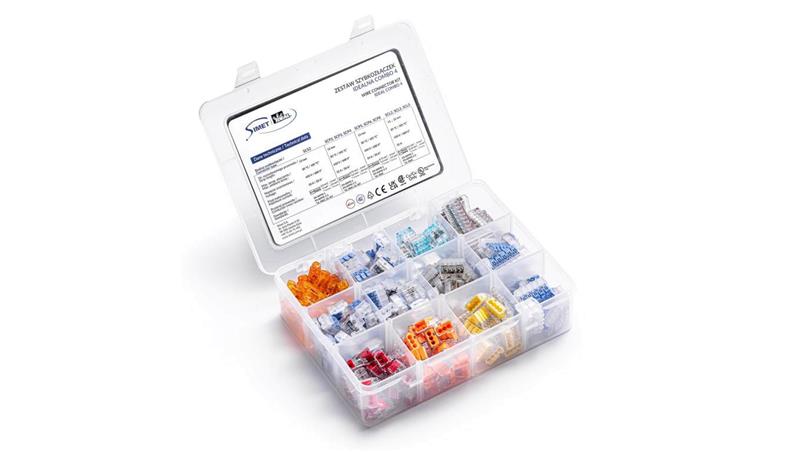 IDEALNA Zestaw szybkozłączek COMBO 4 z dźwigniami SCL wtykowych SCP przelotowej SCS 88000904 /240 szt./-80642