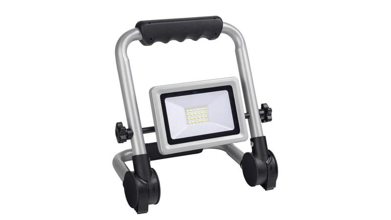 Oprawa przenośna Flexi 30W LED, składany stojak, 2400lm, 4000K, 1,5m guma, srebrna / 47993-52798