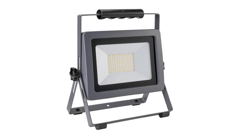 Naświetlacz FLARE 70W LED 5950lm 6500K, IP65, przewód gumowy 1,5m srebrna / 47010-52807
