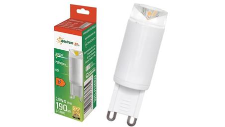 Żarówka ceramiczna LED G9 230V 2,5W 190lm ciepła-48787