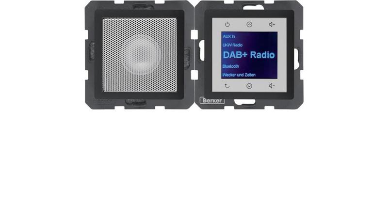 Radio Touch DAB+ Bluetooth z głośnikiem antracyt aksamit 30806086-42021