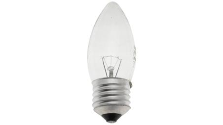 Żarówka wstrząsoodporna C35 świeczka przeźroczysta 25W E27 230V-45652