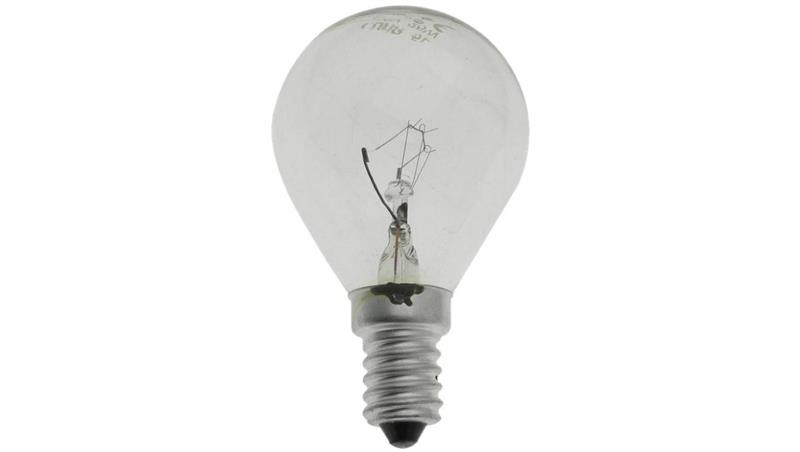 Żarówka wstrząsoodporna G45 kulka przeźroczysta 25W E14 230V-45659