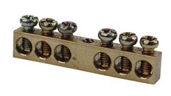 MOSTEK ZEROWY LISTWA ZEROWA BEZ OBUDOWY 6P LZM-6-67840