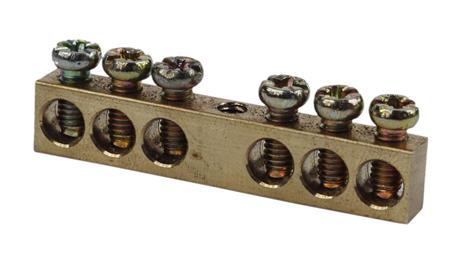 MOSTEK ZEROWY LISTWA ZEROWA BEZ OBUDOWY 6P LZM-6-67840