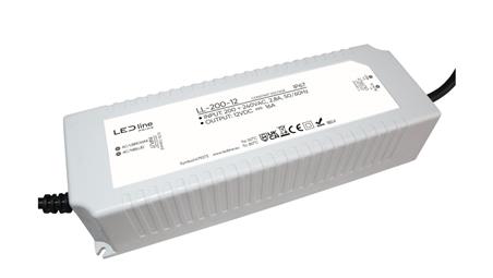 Zasilacz do taśm LED line PRIME 200W-12V wodoszczelny IP67 200W 12V 5 lat gwar.-50952