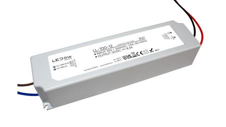 Zasilacz do taśm LED line PRIME 100-12 wodoszczelny IP67 12V 100W 5 lat gwar.-50953