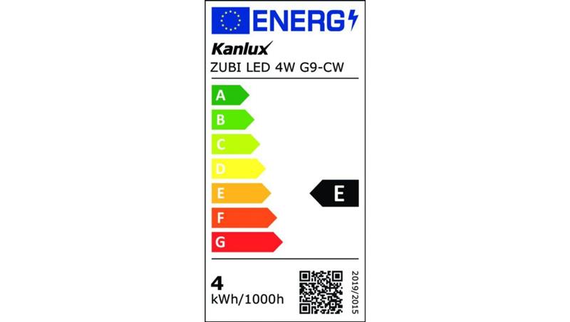 Żarówka LED G9 ZUBI LED 4W G9-CW 520lm 6500K barwa zimna 24519-47702