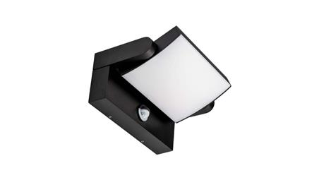 Oprawa elewacyjna LED 17W 2520lm 3000K czujnik regulowana Czarny kwadrat 2940-54347