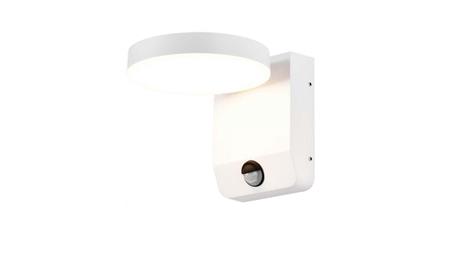 Oprawa elewacyjna LED 17W 2480lm 3000K czujnik regulowana Biała okrągła 2954-54550