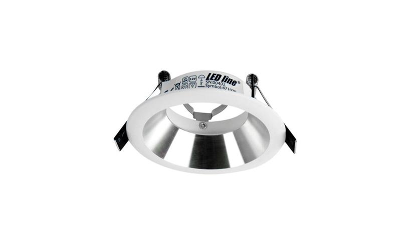 LED line Oprawa sufitowa okrągła odlew biało-srebrna 5 lat gwar.-51168 LED line Oprawa sufitowa okrągła odlew biało-srebrna 5 lat gwar.-51168