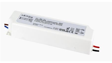 Zasilacz do taśm LED line PRIME 35- 24 wodoszczelny IP67 24V 35W 5 lat gwar.-51017