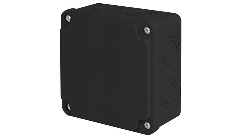 CZARNA PUSZKA INSTALACYJNA HERMETYCZNA ELEKTRYCZNA CZPI.150X150X80-74851