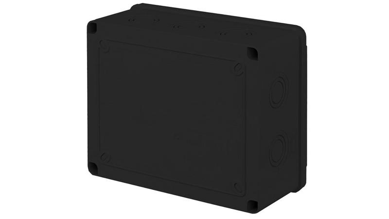 CZARNA PUSZKA INSTALACYJNA HERMETYCZNA ELEKTRYCZNA CZPI.190X150X80-74935