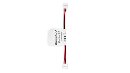 LED line złączka do taśm LED CLICK CONNECTOR podwójna 10 mm 2 PIN z przewodem-59190