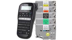Drukarka etykiet Brother PT-H110 + 5 kolorowych taśm TZE w zestawie-80787