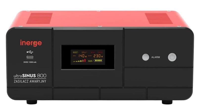 Zasilacz awaryjny ultraSinus 800 D (800VA/480W) 12V/230V EPS-12-800-D4 INERGE-5142