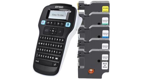 Drukarka DYMO Label Manager LM160 + 5 kolorowych taśm w zestawie-80782
