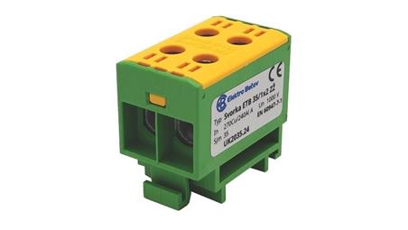Złączka uniwersalna (Al/Cu) ETB 35/1x2 - żółto-zielona-64987