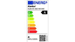 Żarówka LED E27 XLED EX A60 4W-WW 840lm 2700K barwa ciepła 5 lat Gwar. 36243-48480