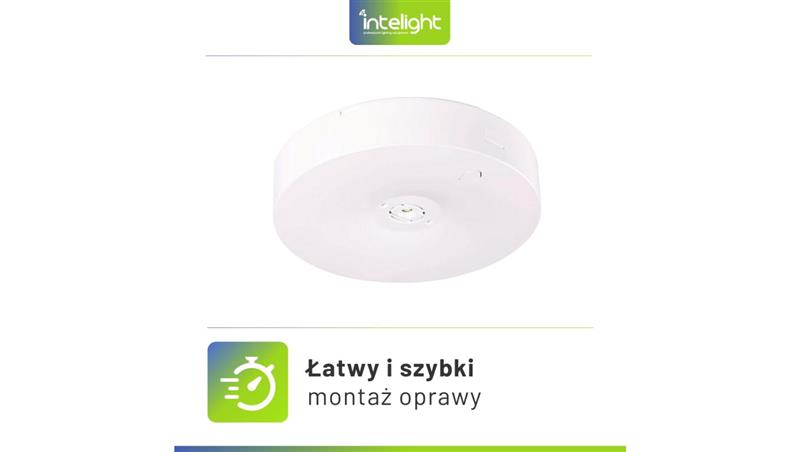 Oprawa sieciowo-awaryjna natynkowa Starlet Round LED SO 150 SA 3H AT IP20 / 91766-57099