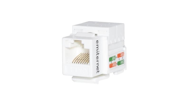 Gniazdo UTP RJ 45 kat.6 keystone biały EM/FA-2630AK-8-C6-33739 Gniazdo UTP RJ 45 kat.6 keystone biały EM/FA-2630AK-8-C6-33739