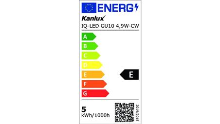 Żarówka LED GU10 IQ-LED 4,9W-CW 550lm 6500K barwa zimna 35258-46905
