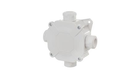 Puszka hermetyczna n/t 75x75x33mm (4xPG16) z zaciskami 5x4mm2 IP67 szara 0298-00-28920