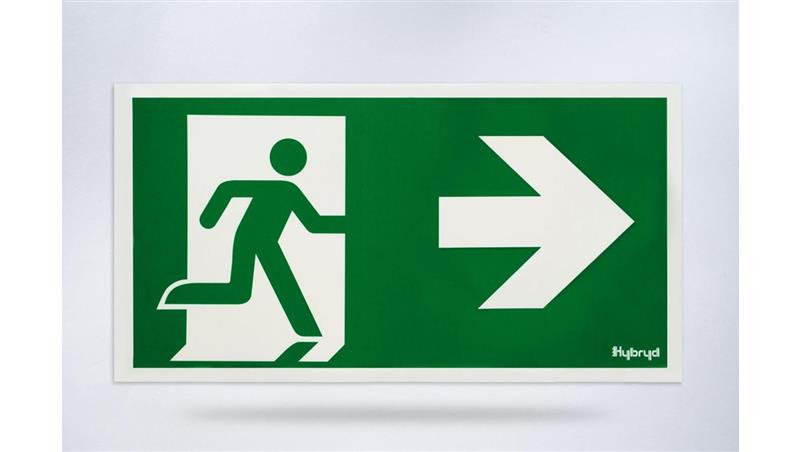 Piktogram folia biała, wzór prosty, 153x337 mm - PI15-56522