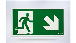 Piktogram folia biała, wzór prosty, 153x337 mm - PI21-56552